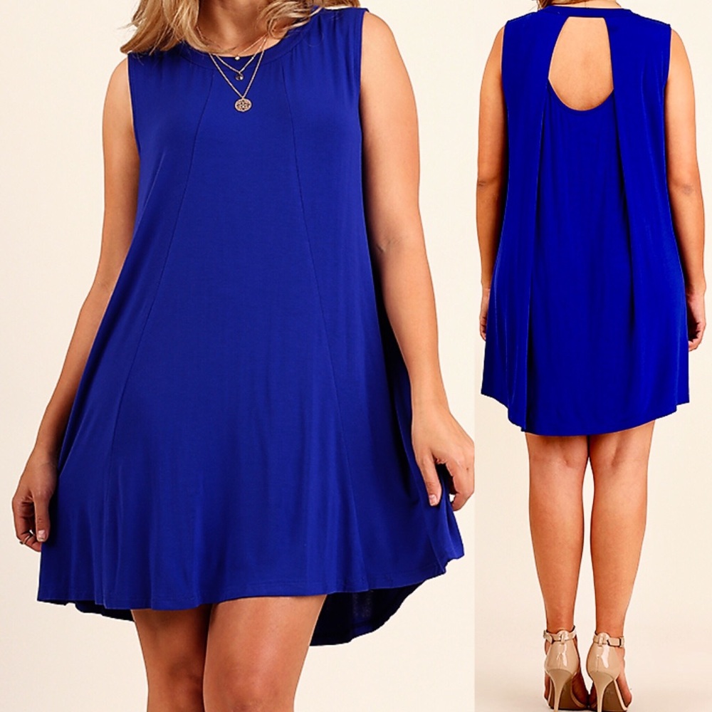 👑Precious Royal Blue Swing Dress👑